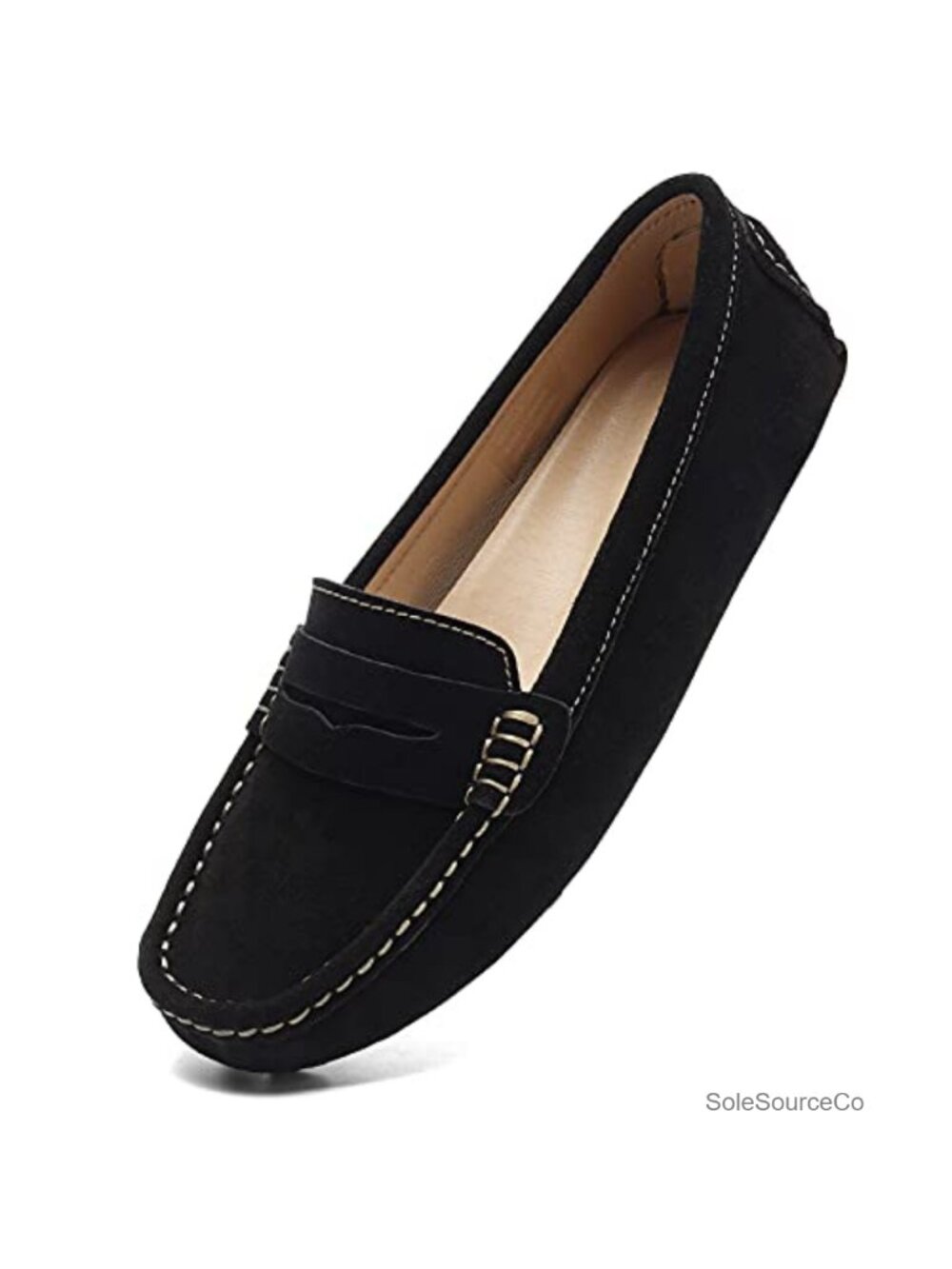 Microsuede Penny Loafers Slip-On Mocc Driving Shoes